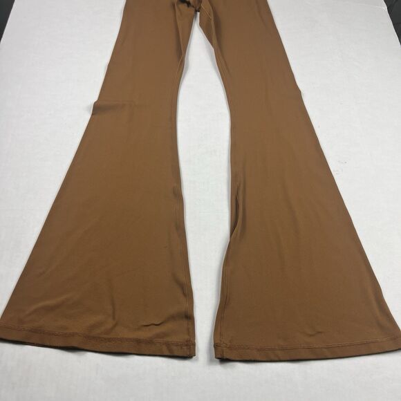 Aerie Offline Real Me High Waisted Flared Pants Brown Soft Stretch 70s Boho M - Picture 2 of 14